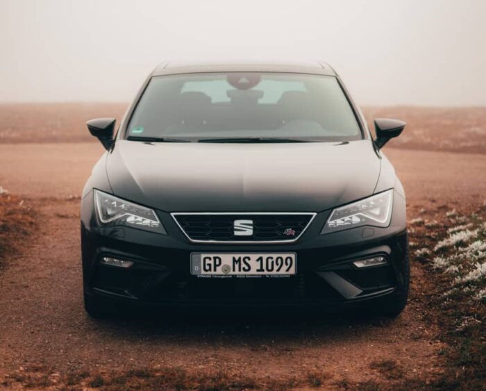 Parked Black Car